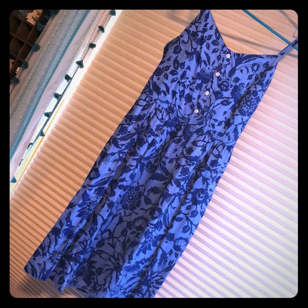 Old Navy Blue Floral Sundress